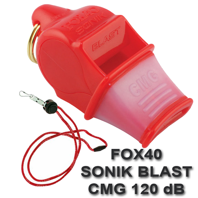 Gwizdek FOX40 SONIK BLAST CMG ze smyczą 120+db